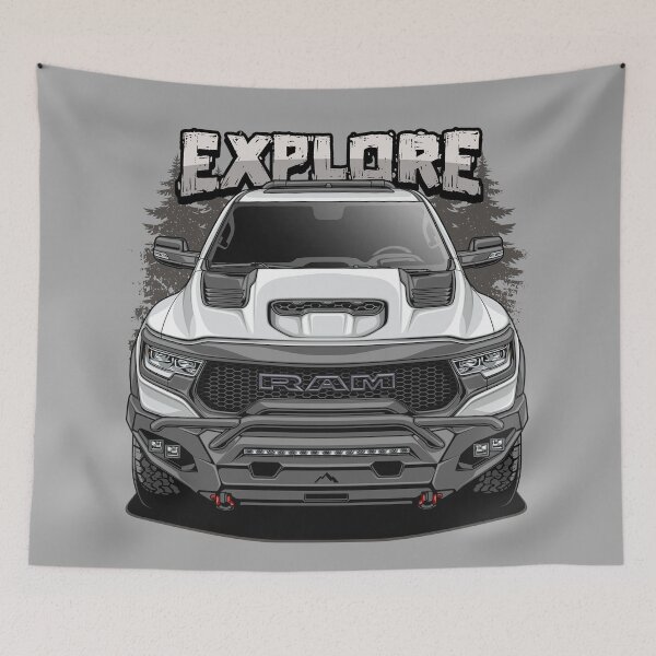 Item preview, RAM 1500 TRX (Bright White) designed and sold by JioojiProject.