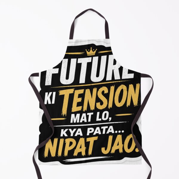 Item preview, Future Ki Tension Mat Lo – Hindi Motivation Quote Sticker designed and sold by Ashutoshwarade.