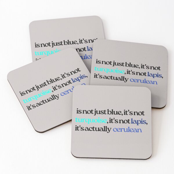 Item preview, Actually Cerulean Quote designed and sold by curious unit.