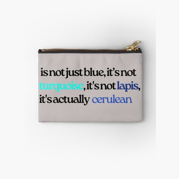 Item preview, Actually Cerulean Quote designed and sold by curious unit.
