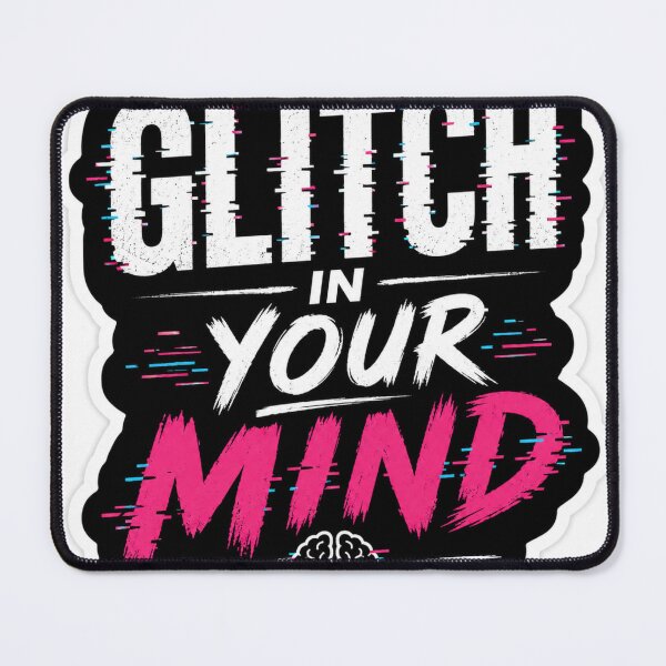 Item preview, Glitch In Your Mind – Cyberpunk Aesthetic Sticker designed and sold by Ashutoshwarade.