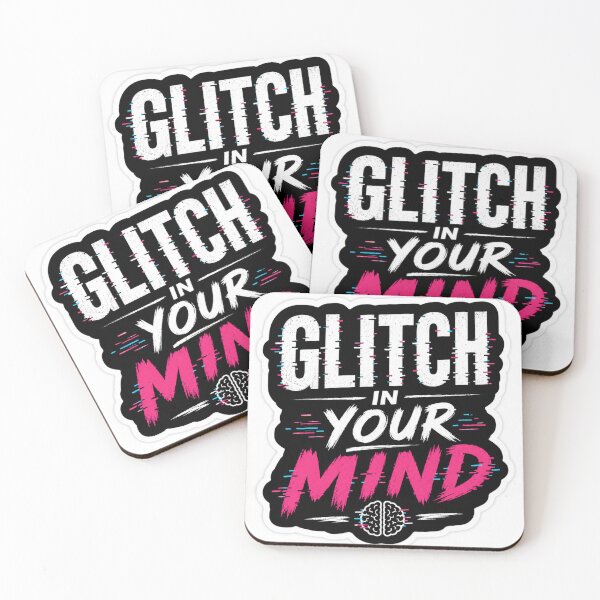 Item preview, Glitch In Your Mind – Cyberpunk Aesthetic Sticker designed and sold by Ashutoshwarade.