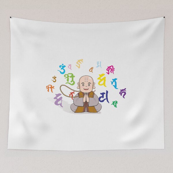 Item preview, Cute little monk designed and sold by Brandz wave.
