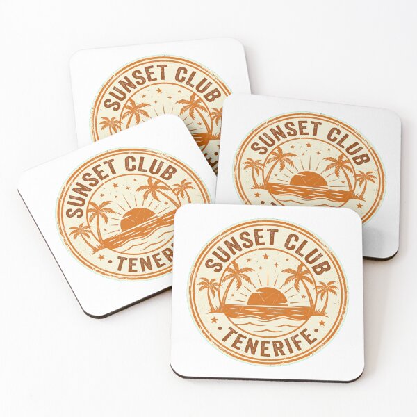 Item preview, Sunset Club Tenerife Canary Island– Golden Hour Beach Vibes  designed and sold by ArtsyExplorer.