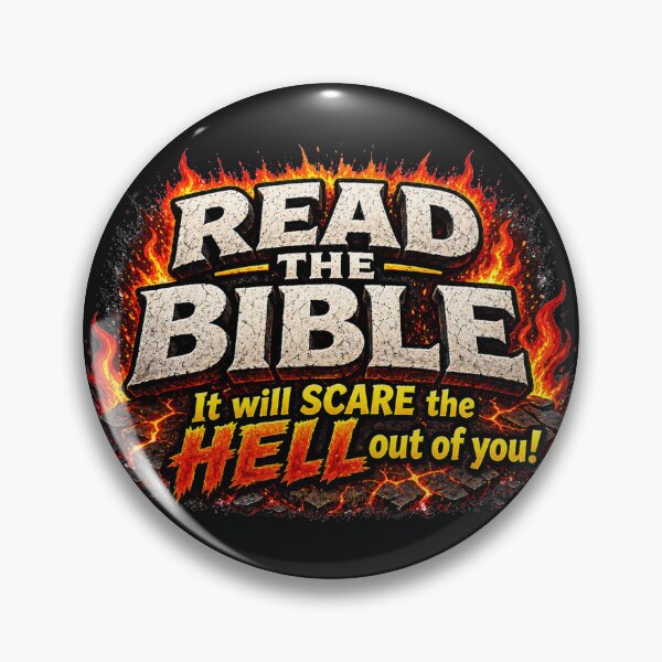 Item preview, Read the bible It will scare the hell out of you Fire and brimstone Warning T-shirt designed and sold by FTLOG.