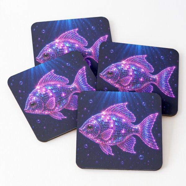 Item preview, Aesthetic neon disco sea fish  designed and sold by Heaven1111.