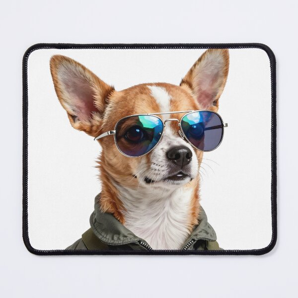 Item preview, Pilot Chihuahua Dog – Cool Aviator Sunglasses Fighter Jet Vibes designed and sold by Fur Honcho.