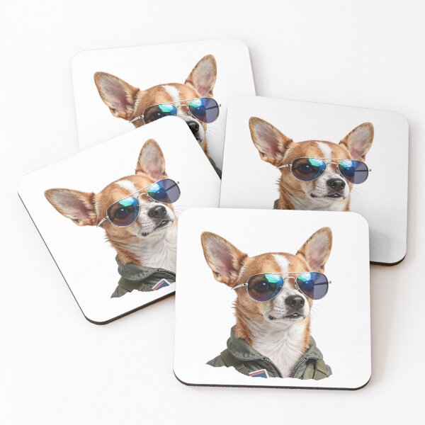 Item preview, Pilot Chihuahua Dog – Cool Aviator Sunglasses Fighter Jet Vibes designed and sold by Fur Honcho.
