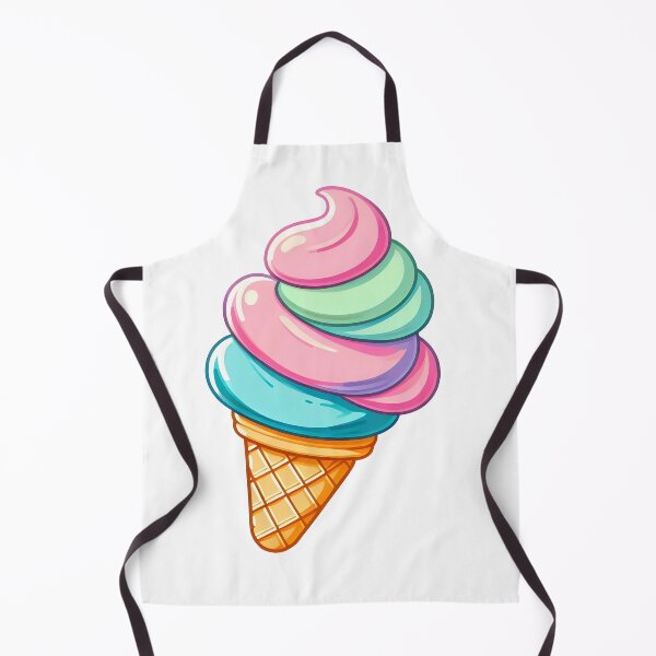 Item preview, Colorful Soft Serve Ice Cream – Cute Swirl Dessert Illustration designed and sold by BobaBunny76.