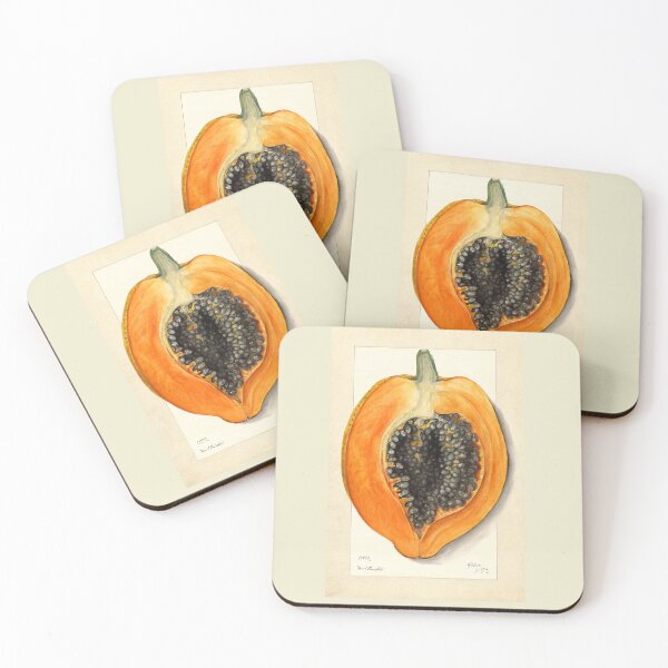 Item preview, Carica Papaya Botanical Art 1912 designed and sold by Glimmersmith.