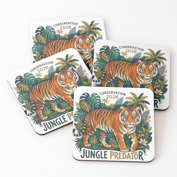 Item preview, Jungle Predator Tiger - Conservation 2026 Retro Art designed and sold by SajolCanva.