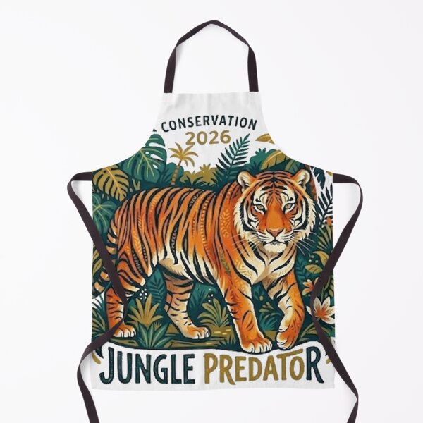 Item preview, Jungle Predator Tiger - Conservation 2026 Retro Art designed and sold by SajolCanva.