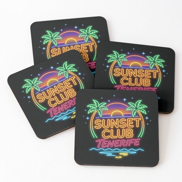 Item preview,  Sunset Club Tenerife– Golden Hour Island Vibes & Coastal Dream Escape designed and sold by ArtsyExplorer.