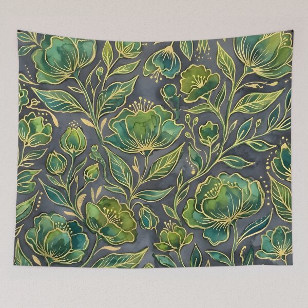 Item preview, Green Flowers  designed and sold by GraphicsClub.