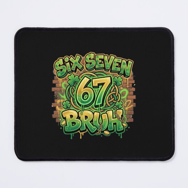Item preview, Lucky 67 Graffiti Style Clover Street Art designed and sold by hilaryuofhi.