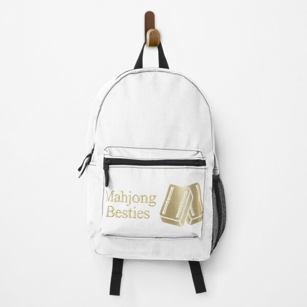 Item preview, Minimalist Mahjong Besties Slogan - Premium Gold Game Night Tee designed and sold by BonVivantly.