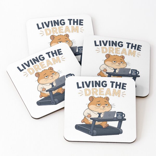 Item preview, Tired Hamster Treadmill Office Humor Coworker Gift designed and sold by Gentlestate.
