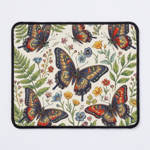 Item preview, Taisho Butterfly Garden Japanese Vintage Art designed and sold by WabiSabiArts.
