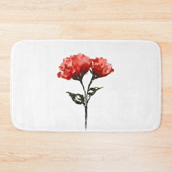 Item preview, Red Carnation Duo Watercolor | Romantic Floral Illustration | Botanical Flower Sticker & Wall Art designed and sold by Little Bloom Studio.
