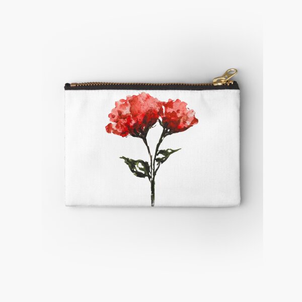 Item preview, Red Carnation Duo Watercolor | Romantic Floral Illustration | Botanical Flower Sticker & Wall Art designed and sold by Little Bloom Studio.