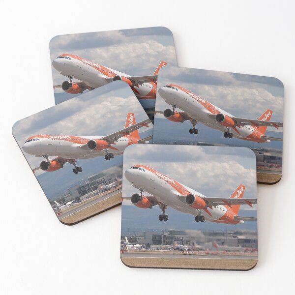 Item preview, Orange Wings Rising A320 Departure from Runway 23R designed and sold by Skyframe Aviation.