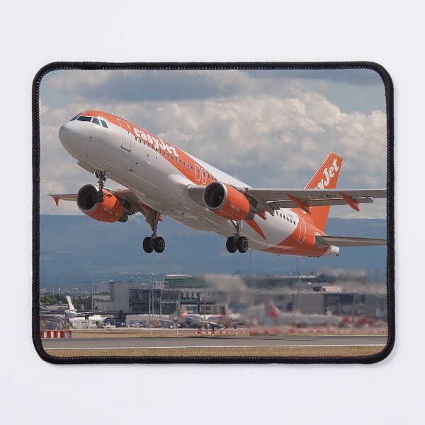 Item preview, Orange Wings Rising A320 Departure from Runway 23R designed and sold by Skyframe Aviation.