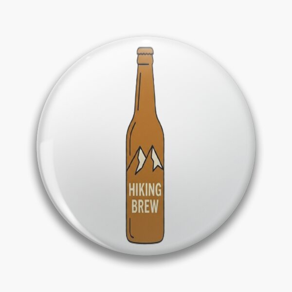 Item preview, Hiking Brew Beer Bottle Sticker - Minimalist Mountain Art designed and sold by ClaussShop.
