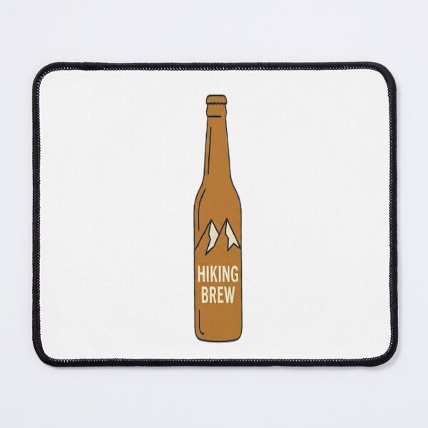 Item preview, Hiking Brew Beer Bottle Sticker - Minimalist Mountain Art designed and sold by ClaussShop.