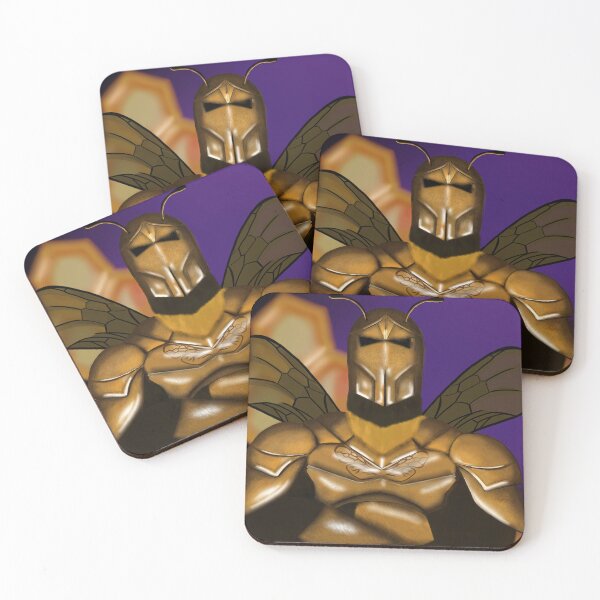 Item preview, Golden Bee Knight Warrior Illustration designed and sold by Karimoran.