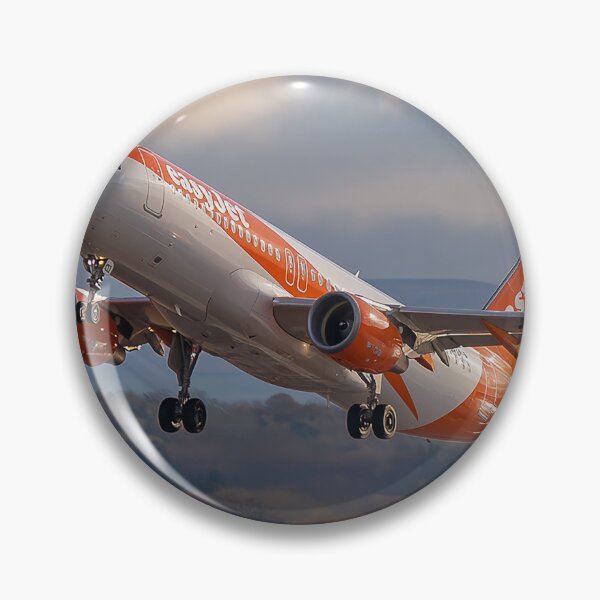 Item preview, Orange and White Ascent A320 Leaves Runway 23R designed and sold by Skyframe Aviation.