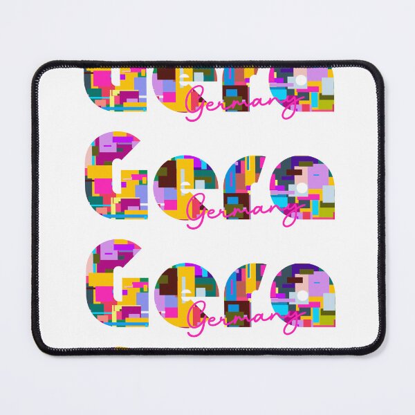 Item preview, Gera, Germany, Vibrant Abstract City Typography Art designed and sold by Wanderful-roads.