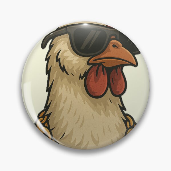 Item preview, Keep Your Head Up Chicken – Funny Motivational Animal Meme Design designed and sold by Negisandeep studio.