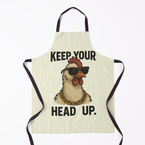 Item preview, Keep Your Head Up Chicken – Funny Motivational Animal Meme Design designed and sold by Negisandeep studio.
