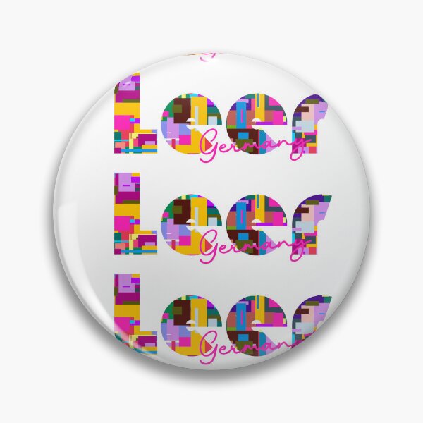 Item preview, Leer, Germany, Vibrant Abstract City Typography Art designed and sold by Wanderful-roads.