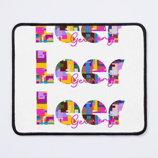 Item preview, Leer, Germany, Vibrant Abstract City Typography Art designed and sold by Wanderful-roads.