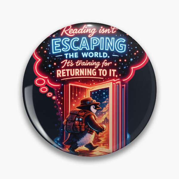 Item preview, Reading Isn’t Escaping the World - Secret Society of Autodidacts designed and sold by InnerwayStudio.