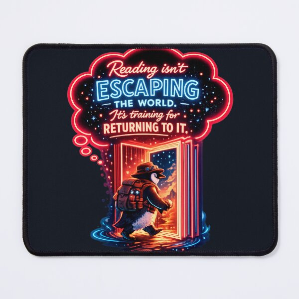 Item preview, Reading Isn’t Escaping the World - Secret Society of Autodidacts designed and sold by InnerwayStudio.