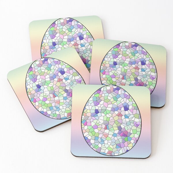 Item preview, Colorful Pastel Mosaic Egg Illustration designed and sold by Lainey1978.
