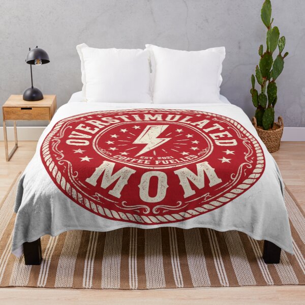 Item preview, Overstimulated Mom – Strong Mom Energy & Real Motherhood Expression designed and sold by ArtsyExplorer.