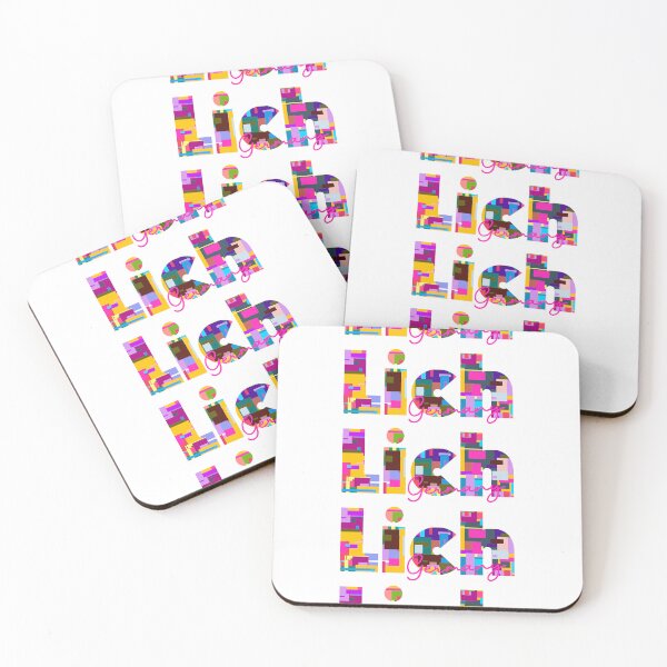 Item preview, Lich, Germany, Vibrant Abstract City Typography Art designed and sold by Wanderful-roads.