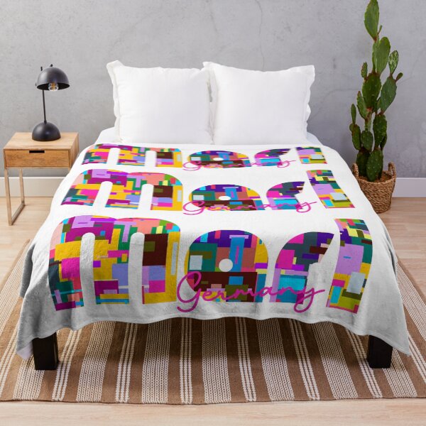 Item preview, Marl, Alemania, Arte tipográfico abstracto y vibrante de la ciudad designed and sold by Wanderful-roads.
