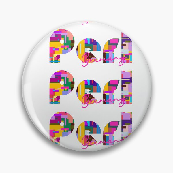 Item preview, Perl, Germany, Vibrant Abstract City Typography Art designed and sold by Wanderful-roads.
