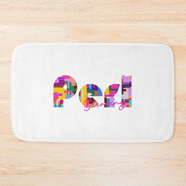 Item preview, Perl, Germany, Vibrant Abstract City Typography Art designed and sold by Wanderful-roads.