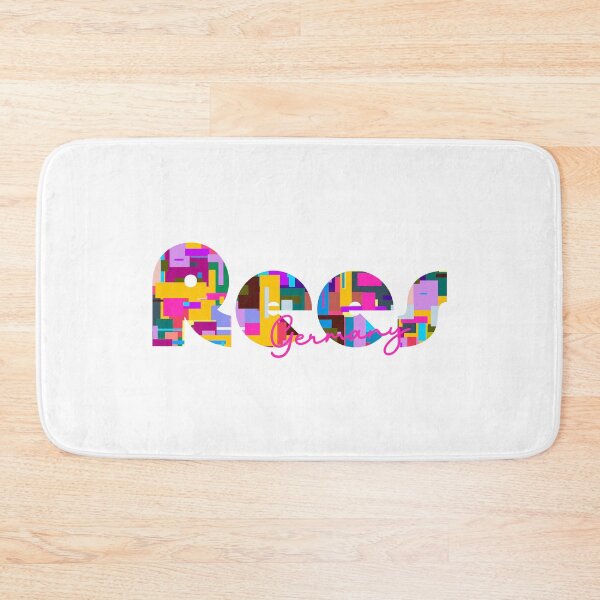 Item preview, Rees, Germany, Vibrant Abstract City Typography Art designed and sold by Wanderful-roads.