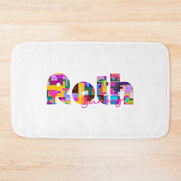 Item preview, Roth, Germany, Vibrant Abstract City Typography Art designed and sold by Wanderful-roads.