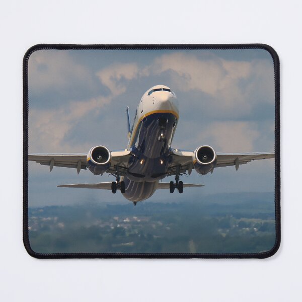 Item preview, Blue and Yellow Jet Lifting Off Runway 23R designed and sold by Skyframe Aviation.