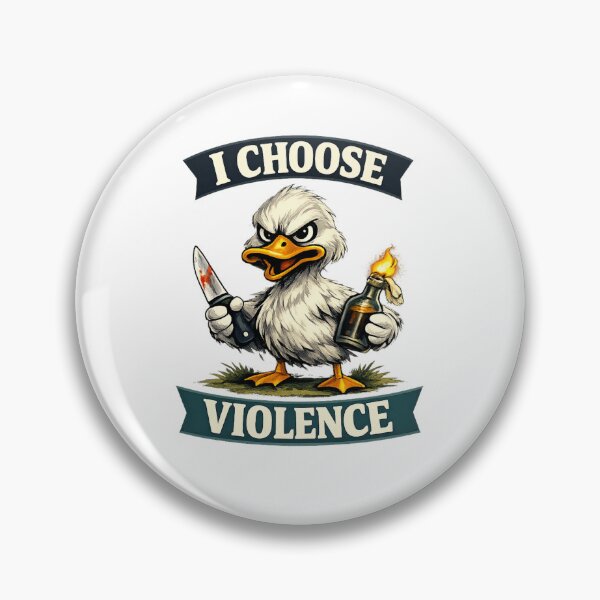 Item preview, I Choose Violence Duck Essential T-Shirt designed and sold by SoftSproutstu.