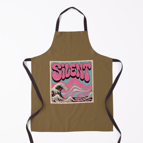 Item preview, Silent Wave Retro Psychedelic Ocean Typography Art designed and sold by KiraChie.