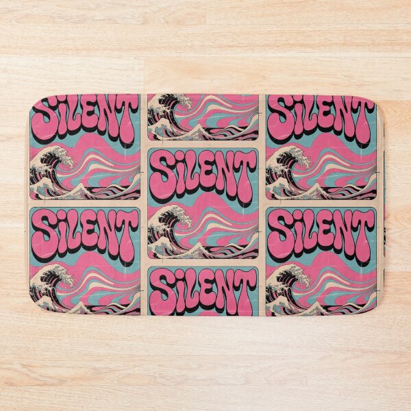 Item preview, Silent Wave Retro Psychedelic Ocean Typography Art designed and sold by KiraChie.