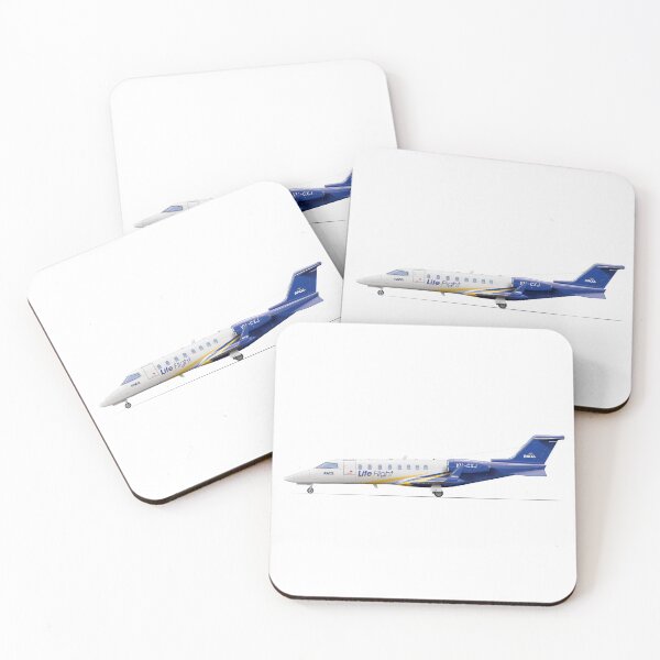 Item preview, BOMBARDIER LEARJET 45 VH-CXJ LIFEFLIGHT 2009  designed and sold by Grubby Fingers Aircraft Illustration.